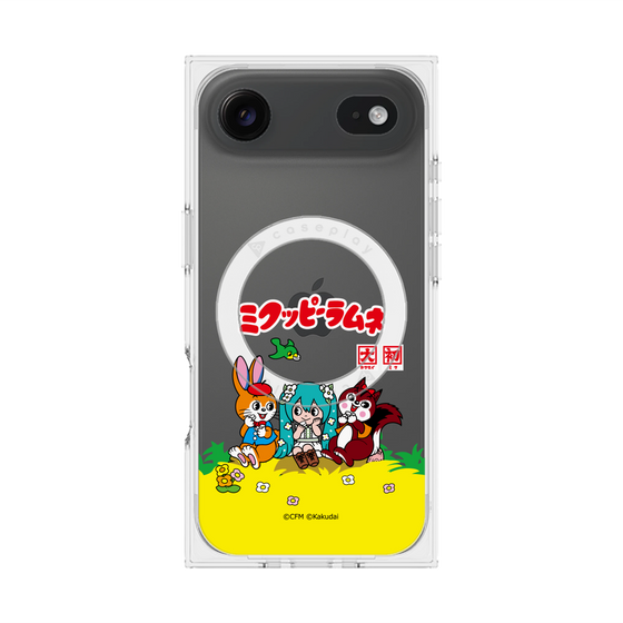 Premium Square Case with MagSafe［ Hatsune Miku × Kuppy Ramune - Package - Clear ］