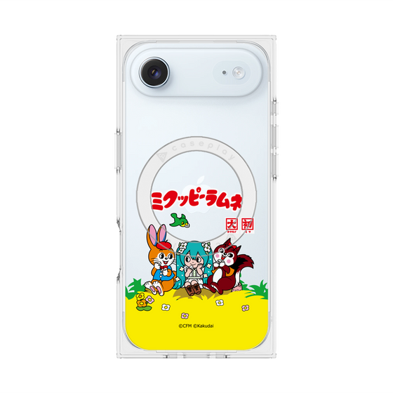 Premium Square Case with MagSafe［ Hatsune Miku × Kuppy Ramune - Package - Clear ］