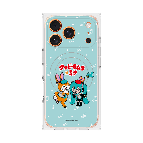 Premium Square Case with MagSafe［ Hatsune Miku × Kuppy Ramune - Hatsune Miku × Kuppy - Chibi Illustration ］