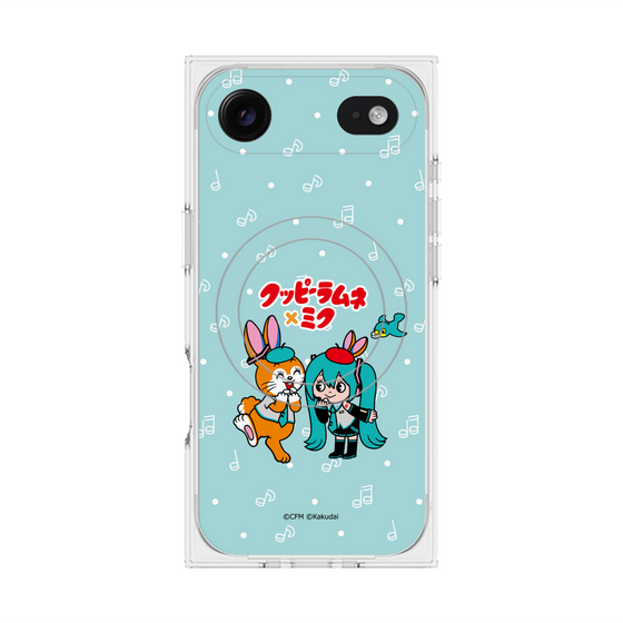 Premium Square Case with MagSafe［ Hatsune Miku × Kuppy Ramune - Hatsune Miku × Kuppy - Chibi Illustration ］