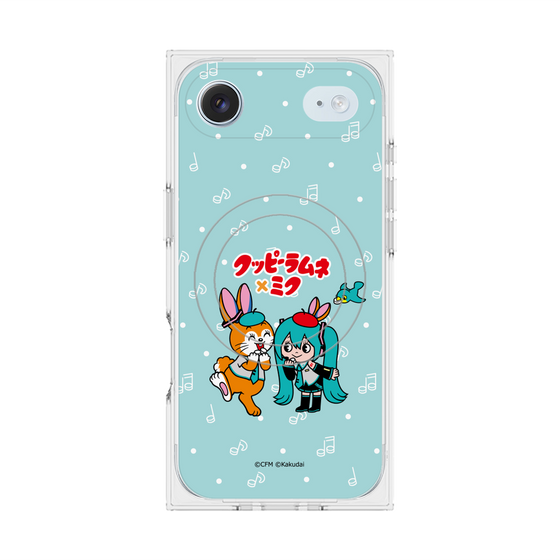 Premium Square Case with MagSafe［ Hatsune Miku × Kuppy Ramune - Hatsune Miku × Kuppy - Chibi Illustration ］