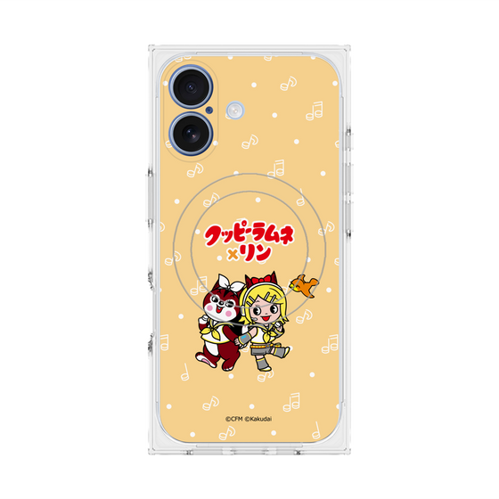 Premium Square Case with MagSafe［ Hatsune Miku × Kuppy Ramune - Kagamine Rin × Ram - Chibi Illustration ］