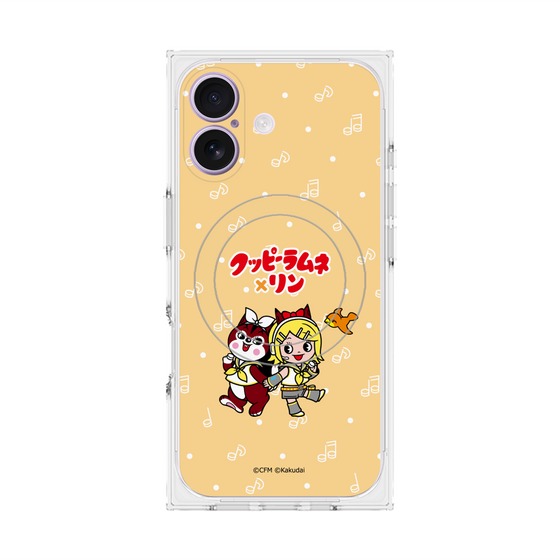 Premium Square Case with MagSafe［ Hatsune Miku × Kuppy Ramune - Kagamine Rin × Ram - Chibi Illustration ］