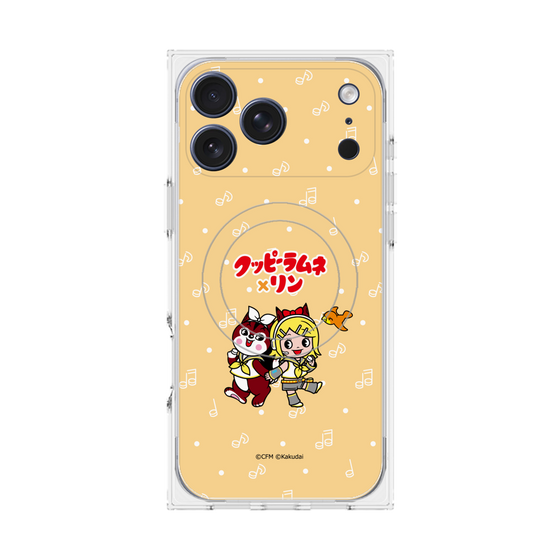 Premium Square Case with MagSafe［ Hatsune Miku × Kuppy Ramune - Kagamine Rin × Ram - Chibi Illustration ］