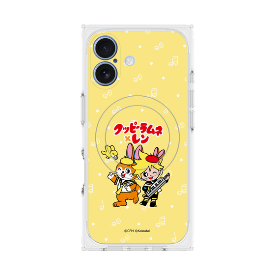Premium Square Case with MagSafe［ Hatsune Miku × Kuppy Ramune - Kagamine Len × Kuppy - Chibi Illustration ］