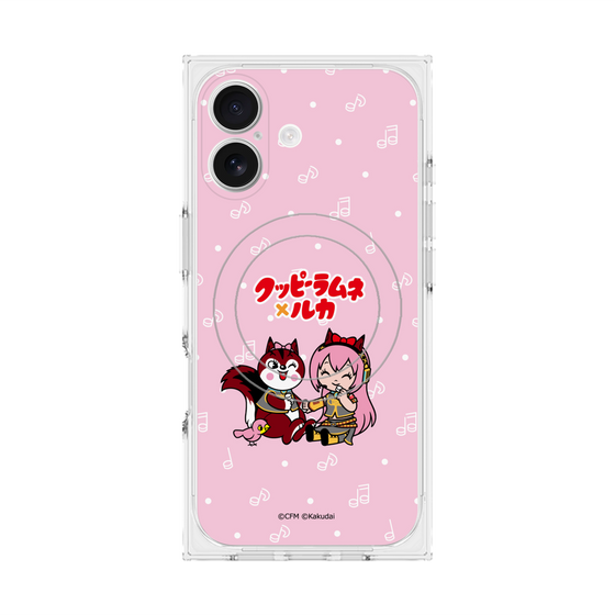Premium Square Case with MagSafe［ Hatsune Miku × Kuppy Ramune - Megurine Luka × Ram - Chibi Illustration ］
