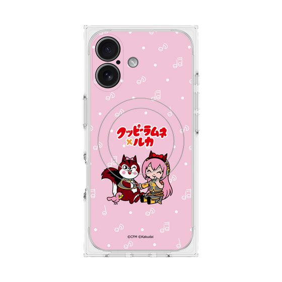 Premium Square Case with MagSafe［ Hatsune Miku × Kuppy Ramune - Megurine Luka × Ram - Chibi Illustration ］