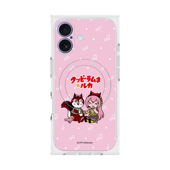 Premium Square Case with MagSafe［ Hatsune Miku × Kuppy Ramune - Megurine Luka × Ram - Chibi Illustration ］