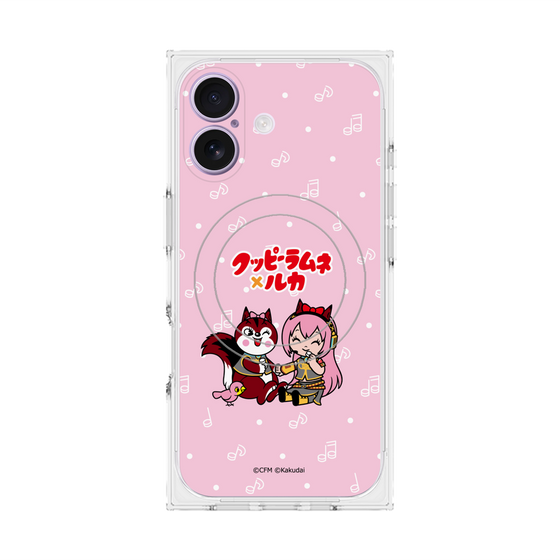 Premium Square Case with MagSafe［ Hatsune Miku × Kuppy Ramune - Megurine Luka × Ram - Chibi Illustration ］