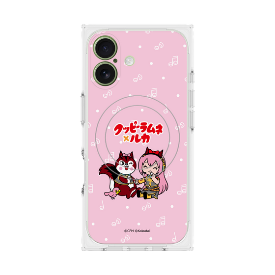 Premium Square Case with MagSafe［ Hatsune Miku × Kuppy Ramune - Megurine Luka × Ram - Chibi Illustration ］