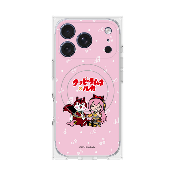 Premium Square Case with MagSafe［ Hatsune Miku × Kuppy Ramune - Megurine Luka × Ram - Chibi Illustration ］