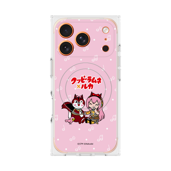Premium Square Case with MagSafe［ Hatsune Miku × Kuppy Ramune - Megurine Luka × Ram - Chibi Illustration ］