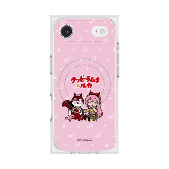 Premium Square Case with MagSafe［ Hatsune Miku × Kuppy Ramune - Megurine Luka × Ram - Chibi Illustration ］
