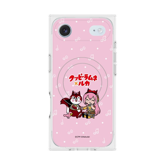 Premium Square Case with MagSafe［ Hatsune Miku × Kuppy Ramune - Megurine Luka × Ram - Chibi Illustration ］