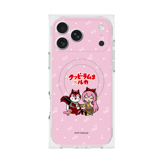 Premium Square Case with MagSafe［ Hatsune Miku × Kuppy Ramune - Megurine Luka × Ram - Chibi Illustration ］