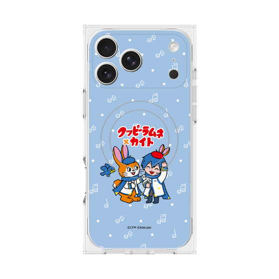 Premium Square Case with MagSafe［ Hatsune Miku × Kuppy Ramune - KAITO × Kuppy - Chibi Illustration ］