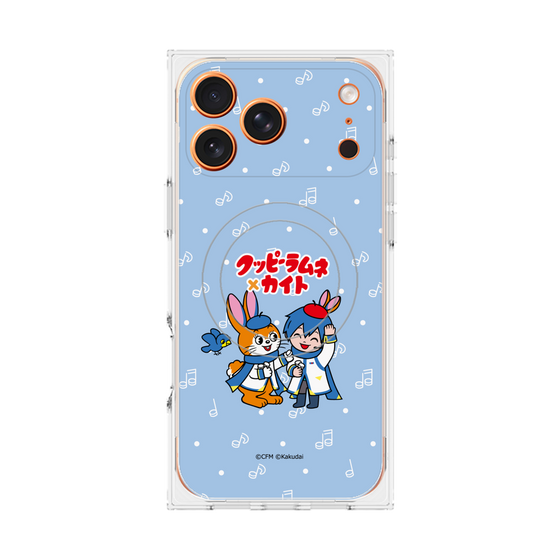 Premium Square Case with MagSafe［ Hatsune Miku × Kuppy Ramune - KAITO × Kuppy - Chibi Illustration ］