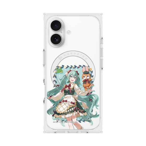 Premium Square Case with MagSafe［ Hatsune Miku × Kuppy Ramune - Hatsune Miku × Kuppy - Full-body Illustration 1 ］
