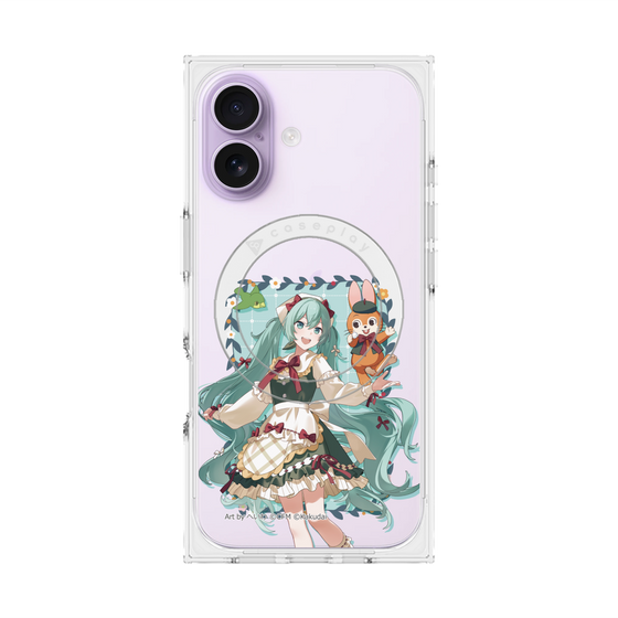 Premium Square Case with MagSafe［ Hatsune Miku × Kuppy Ramune - Hatsune Miku × Kuppy - Full-body Illustration 1 ］