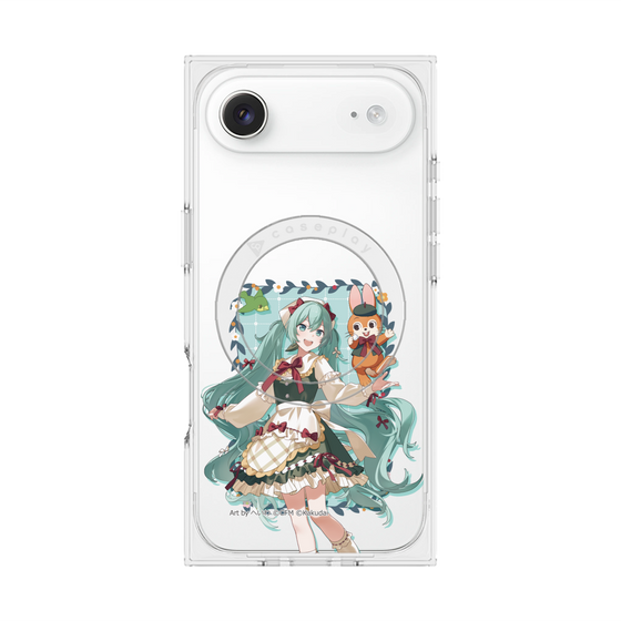 Premium Square Case with MagSafe［ Hatsune Miku × Kuppy Ramune - Hatsune Miku × Kuppy - Full-body Illustration 1 ］