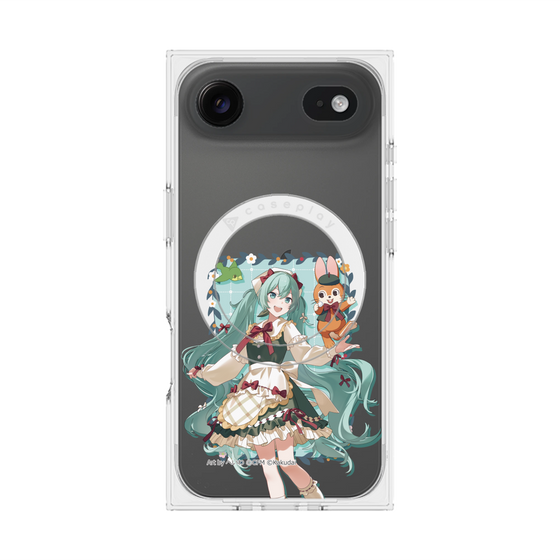 Premium Square Case with MagSafe［ Hatsune Miku × Kuppy Ramune - Hatsune Miku × Kuppy - Full-body Illustration 1 ］