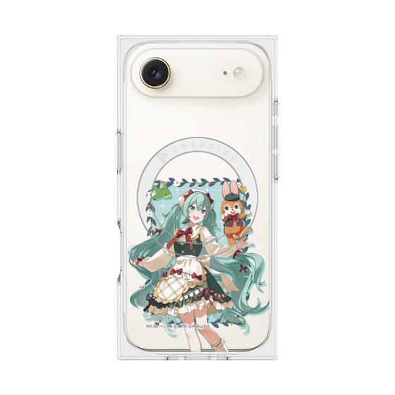 Premium Square Case with MagSafe［ Hatsune Miku × Kuppy Ramune - Hatsune Miku × Kuppy - Full-body Illustration 1 ］
