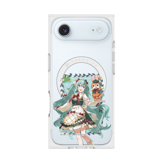 Premium Square Case with MagSafe［ Hatsune Miku × Kuppy Ramune - Hatsune Miku × Kuppy - Full-body Illustration 1 ］