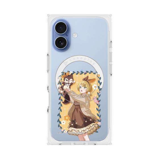 Premium Square Case with MagSafe［ Hatsune Miku × Kuppy Ramune - Kagamine Rin × Ram - Full-body Illustration 1 ］