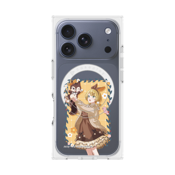 Premium Square Case with MagSafe［ Hatsune Miku × Kuppy Ramune - Kagamine Rin × Ram - Full-body Illustration 1 ］