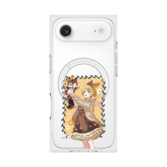 Premium Square Case with MagSafe［ Hatsune Miku × Kuppy Ramune - Kagamine Rin × Ram - Full-body Illustration 1 ］