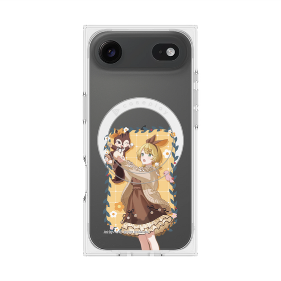 Premium Square Case with MagSafe［ Hatsune Miku × Kuppy Ramune - Kagamine Rin × Ram - Full-body Illustration 1 ］