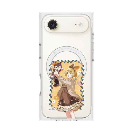 Premium Square Case with MagSafe［ Hatsune Miku × Kuppy Ramune - Kagamine Rin × Ram - Full-body Illustration 1 ］