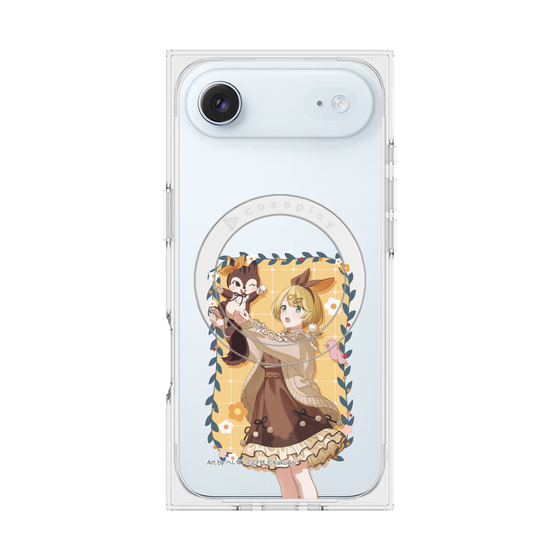 Premium Square Case with MagSafe［ Hatsune Miku × Kuppy Ramune - Kagamine Rin × Ram - Full-body Illustration 1 ］