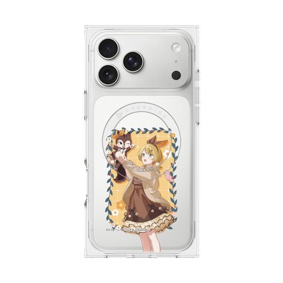 Premium Square Case with MagSafe［ Hatsune Miku × Kuppy Ramune - Kagamine Rin × Ram - Full-body Illustration 1 ］