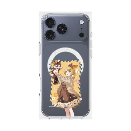 Premium Square Case with MagSafe［ Hatsune Miku × Kuppy Ramune - Kagamine Rin × Ram - Full-body Illustration 1 ］