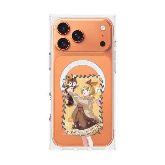 Premium Square Case with MagSafe［ Hatsune Miku × Kuppy Ramune - Kagamine Rin × Ram - Full-body Illustration 1 ］