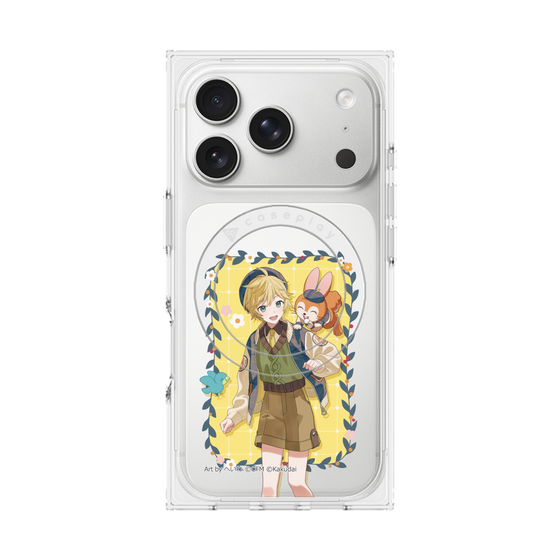 Premium Square Case with MagSafe［ Hatsune Miku × Kuppy Ramune - Kagamine Len × Kuppy - Full-body Illustration 1 ］