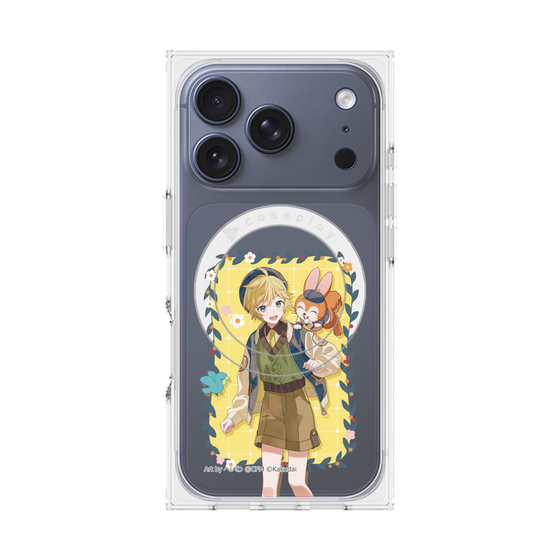 Premium Square Case with MagSafe［ Hatsune Miku × Kuppy Ramune - Kagamine Len × Kuppy - Full-body Illustration 1 ］