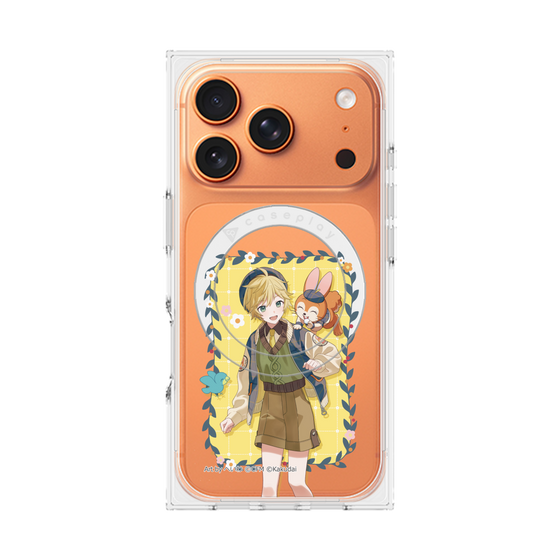 Premium Square Case with MagSafe［ Hatsune Miku × Kuppy Ramune - Kagamine Len × Kuppy - Full-body Illustration 1 ］