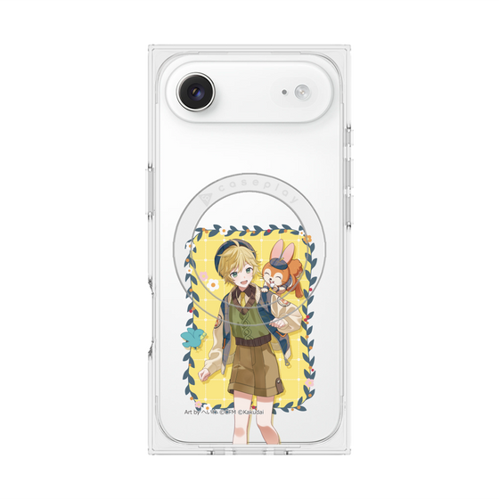 Premium Square Case with MagSafe［ Hatsune Miku × Kuppy Ramune - Kagamine Len × Kuppy - Full-body Illustration 1 ］