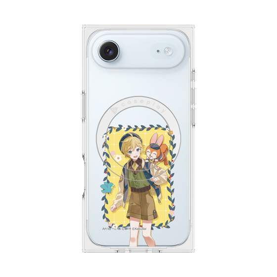 Premium Square Case with MagSafe［ Hatsune Miku × Kuppy Ramune - Kagamine Len × Kuppy - Full-body Illustration 1 ］