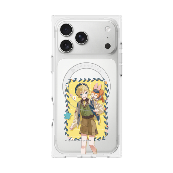 Premium Square Case with MagSafe［ Hatsune Miku × Kuppy Ramune - Kagamine Len × Kuppy - Full-body Illustration 1 ］