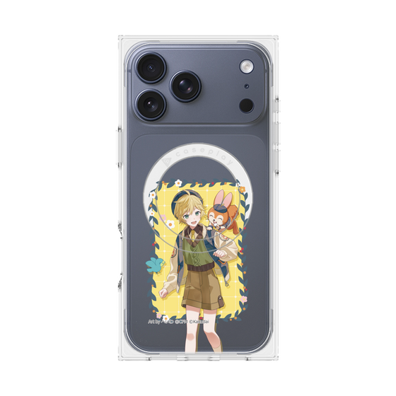 Premium Square Case with MagSafe［ Hatsune Miku × Kuppy Ramune - Kagamine Len × Kuppy - Full-body Illustration 1 ］