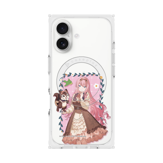 Premium Square Case with MagSafe［ Hatsune Miku × Kuppy Ramune - Megurine Luka × Ram - Full-body Illustration 1 ］