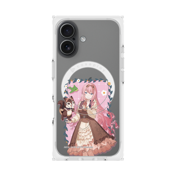 Premium Square Case with MagSafe［ Hatsune Miku × Kuppy Ramune - Megurine Luka × Ram - Full-body Illustration 1 ］
