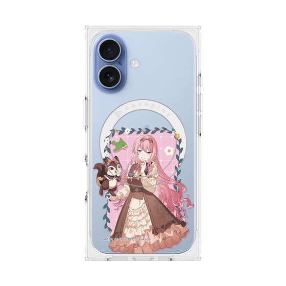 Premium Square Case with MagSafe［ Hatsune Miku × Kuppy Ramune - Megurine Luka × Ram - Full-body Illustration 1 ］