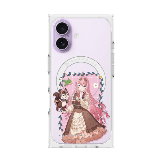 Premium Square Case with MagSafe［ Hatsune Miku × Kuppy Ramune - Megurine Luka × Ram - Full-body Illustration 1 ］