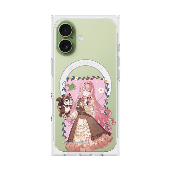 Premium Square Case with MagSafe［ Hatsune Miku × Kuppy Ramune - Megurine Luka × Ram - Full-body Illustration 1 ］