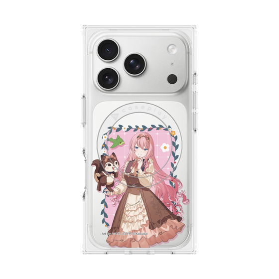 Premium Square Case with MagSafe［ Hatsune Miku × Kuppy Ramune - Megurine Luka × Ram - Full-body Illustration 1 ］
