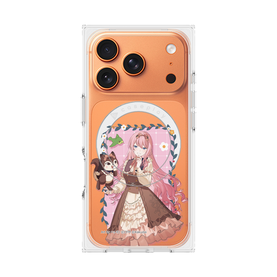 Premium Square Case with MagSafe［ Hatsune Miku × Kuppy Ramune - Megurine Luka × Ram - Full-body Illustration 1 ］